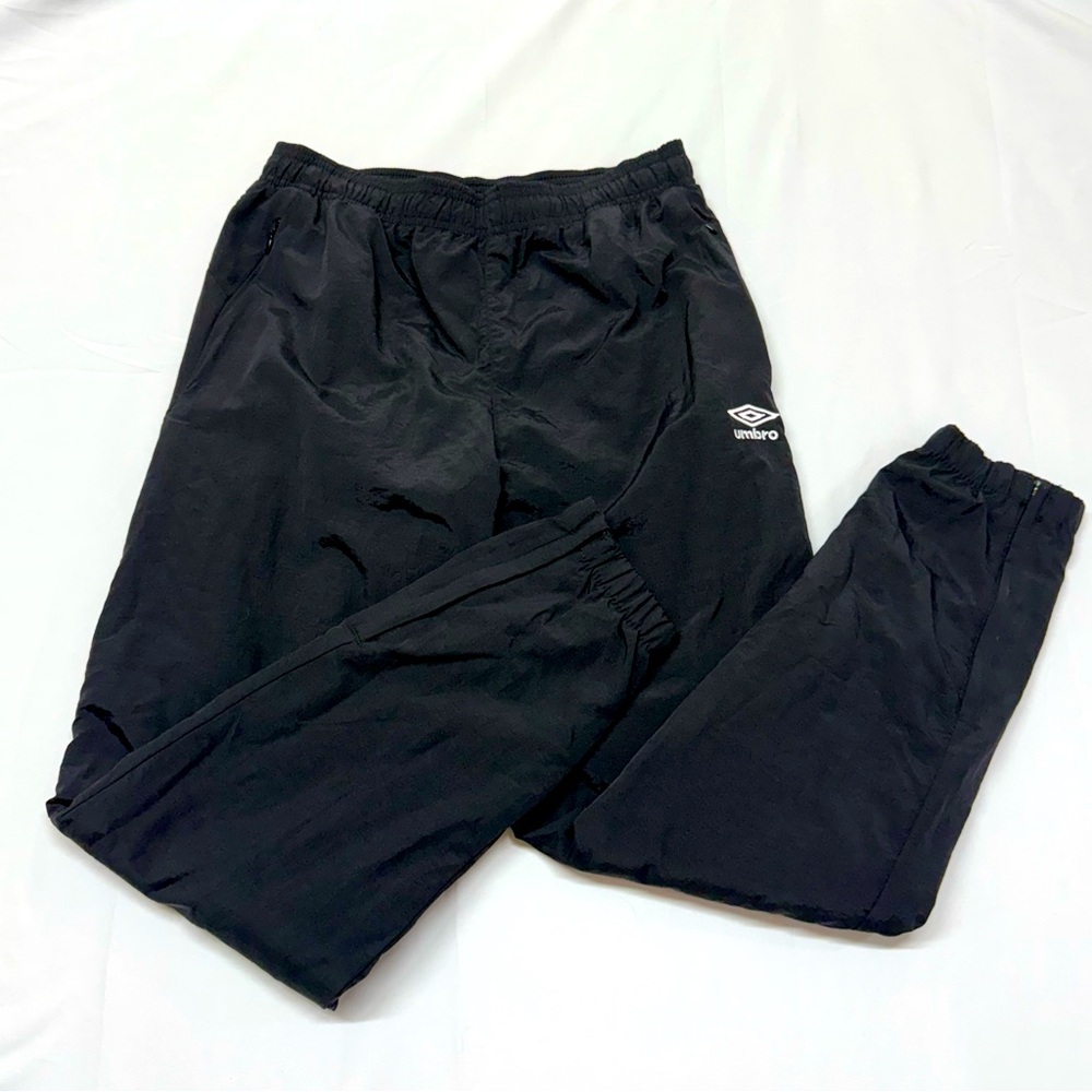 Umbro‎ Youth Black Fleece Lined Joggers Size Large 12/14